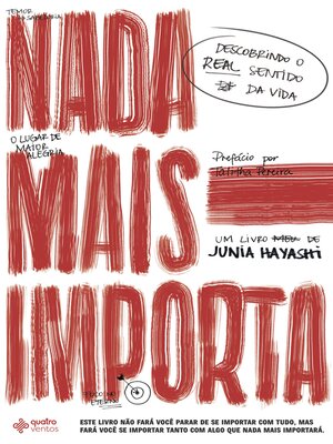 cover image of Nada mais importa